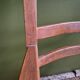 Straw and wood armchair