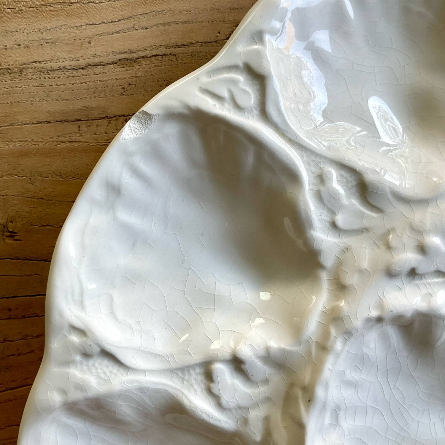 Vintage gien france oyster dish