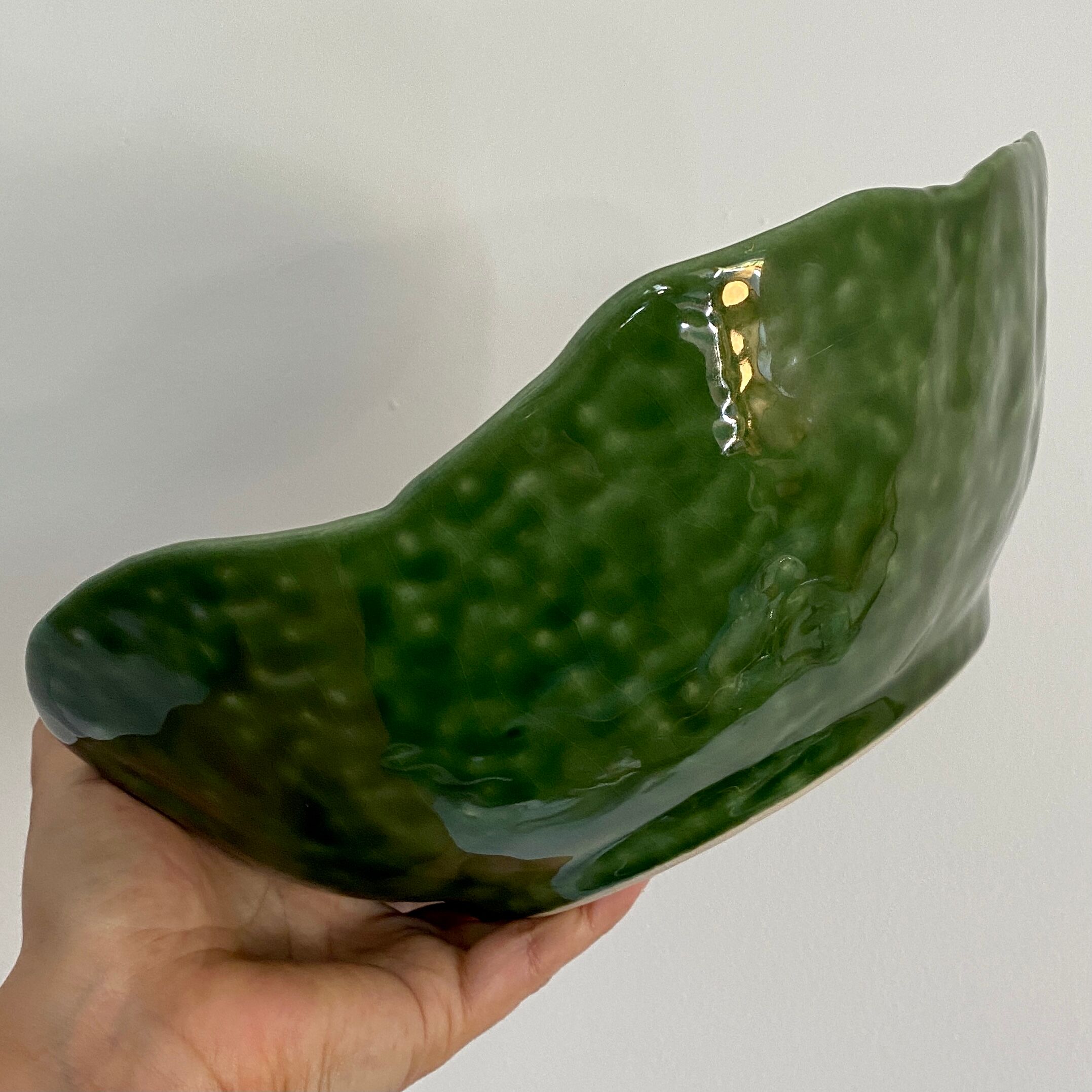 Vintage slurry salad bowl