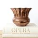 Vintage Italian hammered copper plant pot
