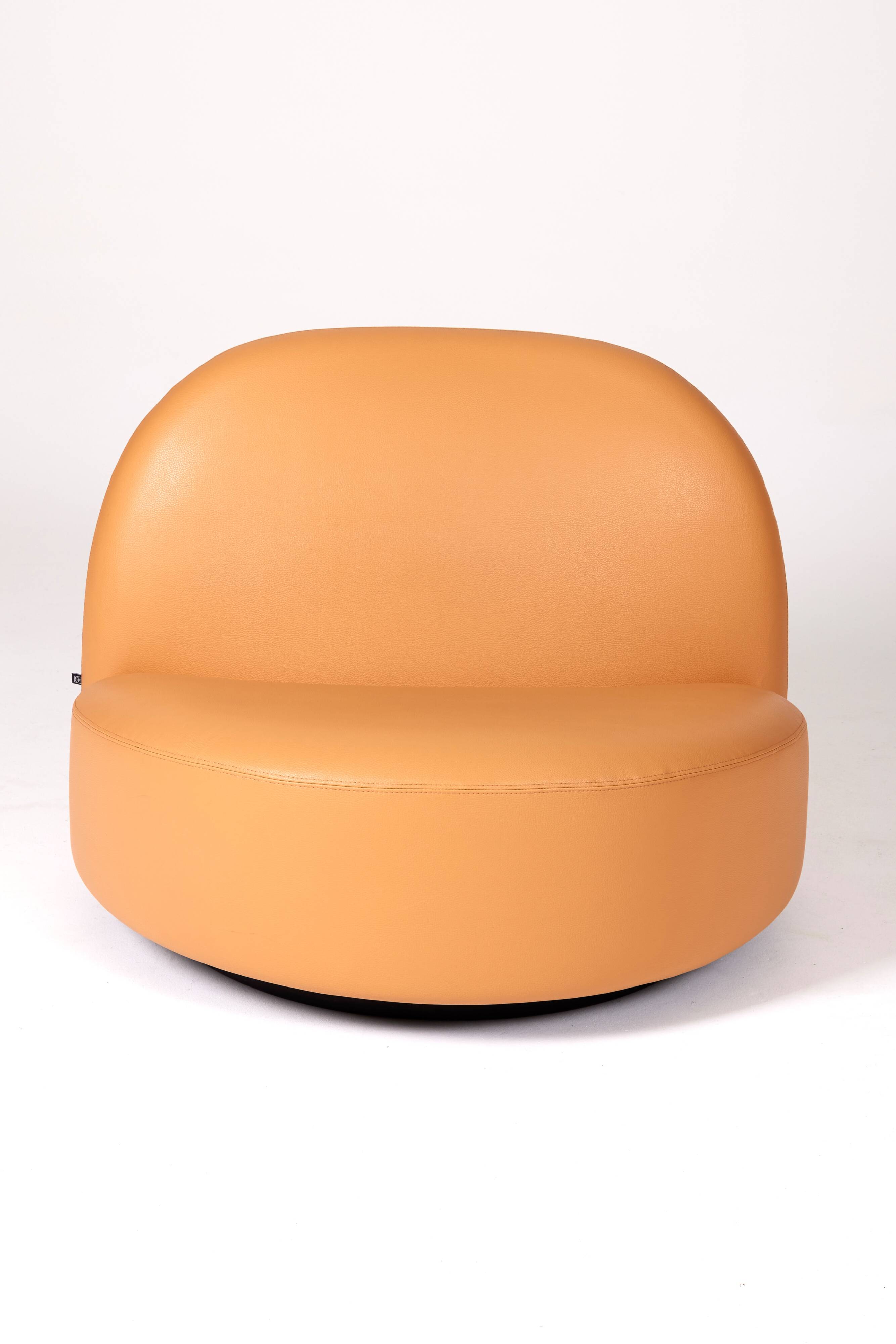 Fauteuil en cuir Elysée par Pierre Paulin édition Ligne Roset