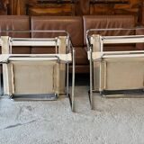 Pair of Wassily armchairs in canvas, Gavina edition, 1964