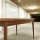 60's rectangular Scandinavian table with extension cords