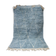 Sky blue beni ouarain carpet 270 x 177