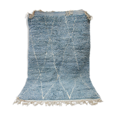 Sky blue beni ouarain carpet 270 x 177