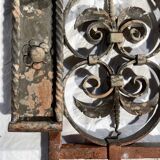 17th century wrought iron railing, balcony barrier railing