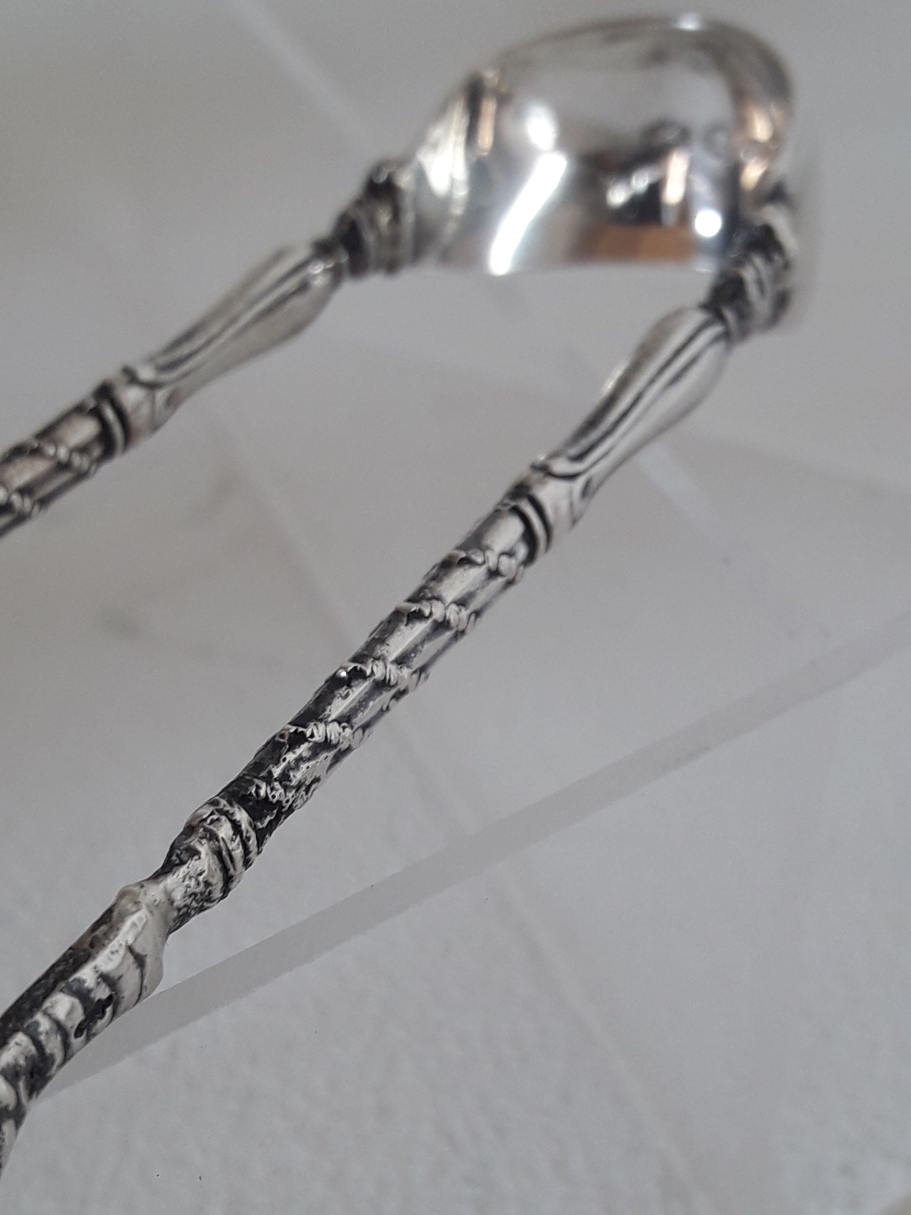 Solid silver sugar clamp Netherlands