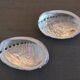 Duo of vacuum pearlescent bags in abalone shell