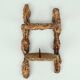 Heavy wall candle holder solid copper 1960s dramatic brutalist style