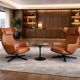 Antonio Citerio leather lounge chair Vitra