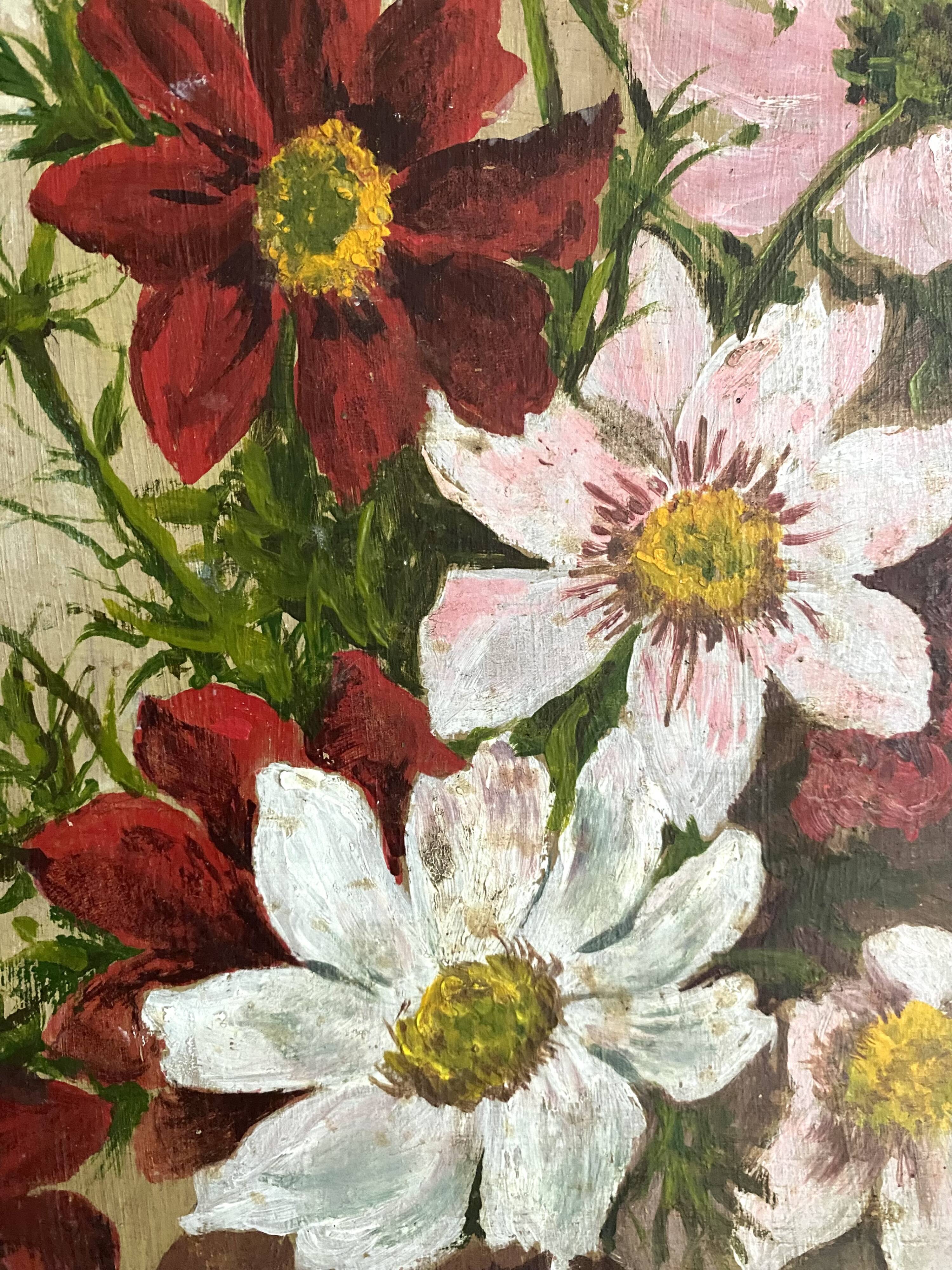 Peinture bouquet de fleurs