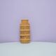 vintage ochre yellow West Germany vase of coffee beans Scheurich