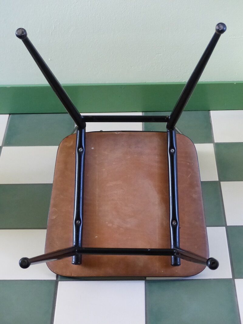 Set of 4 chairs Fusmatic in formica 60s