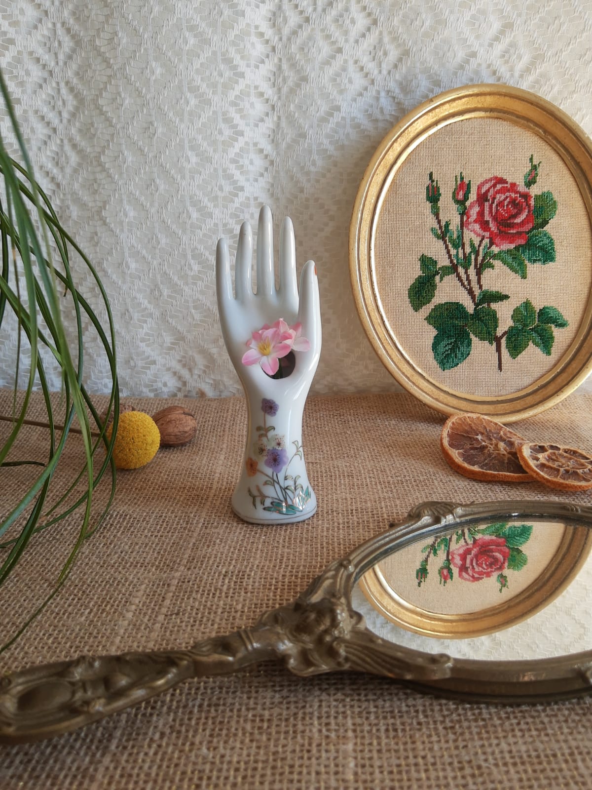 Hand fig tree, vintage soliflore