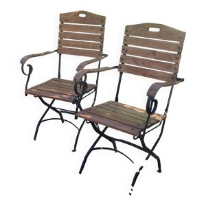 Paire fauteuils - pliants