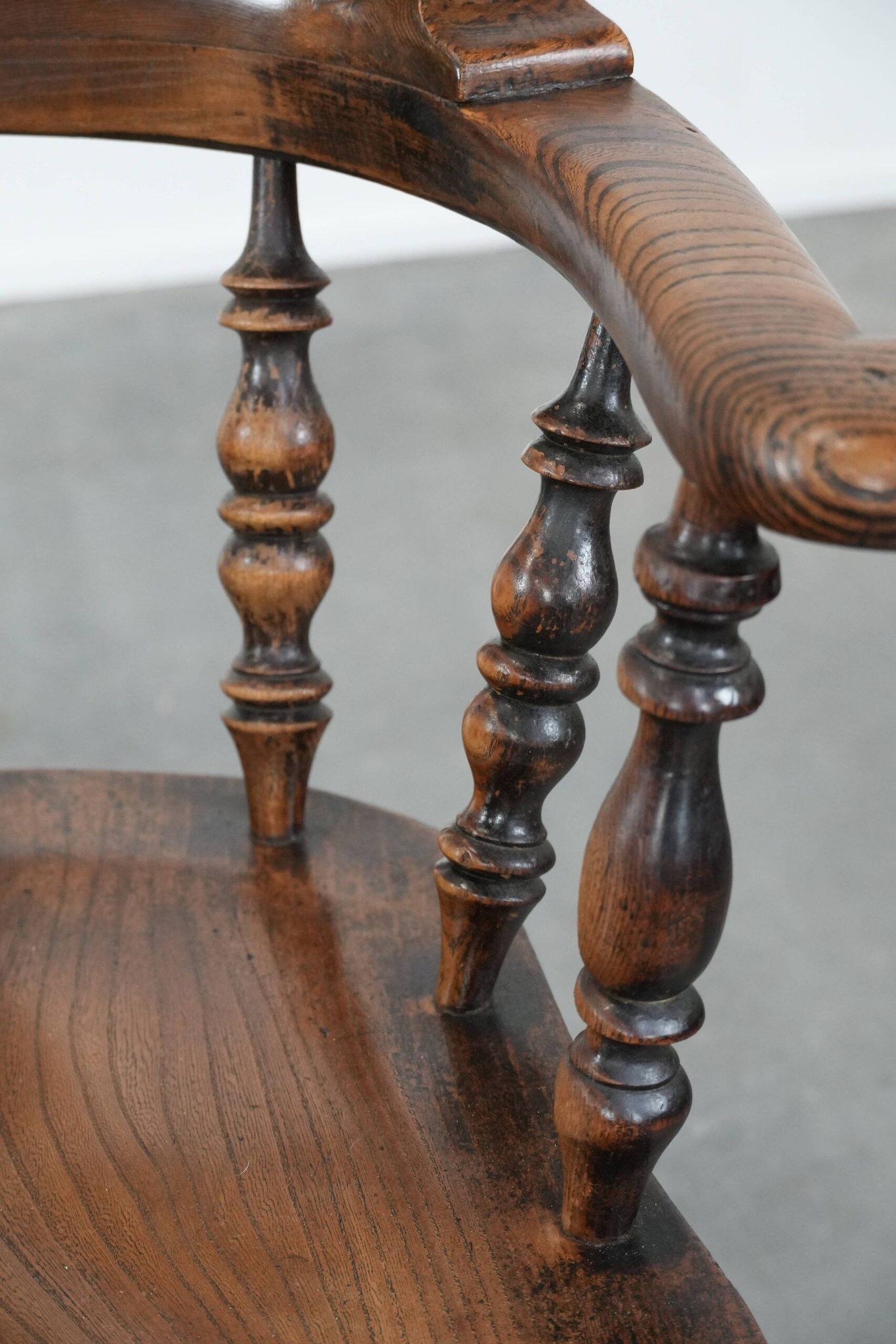 Antique English Highback Windsor Chair from the 18th Century