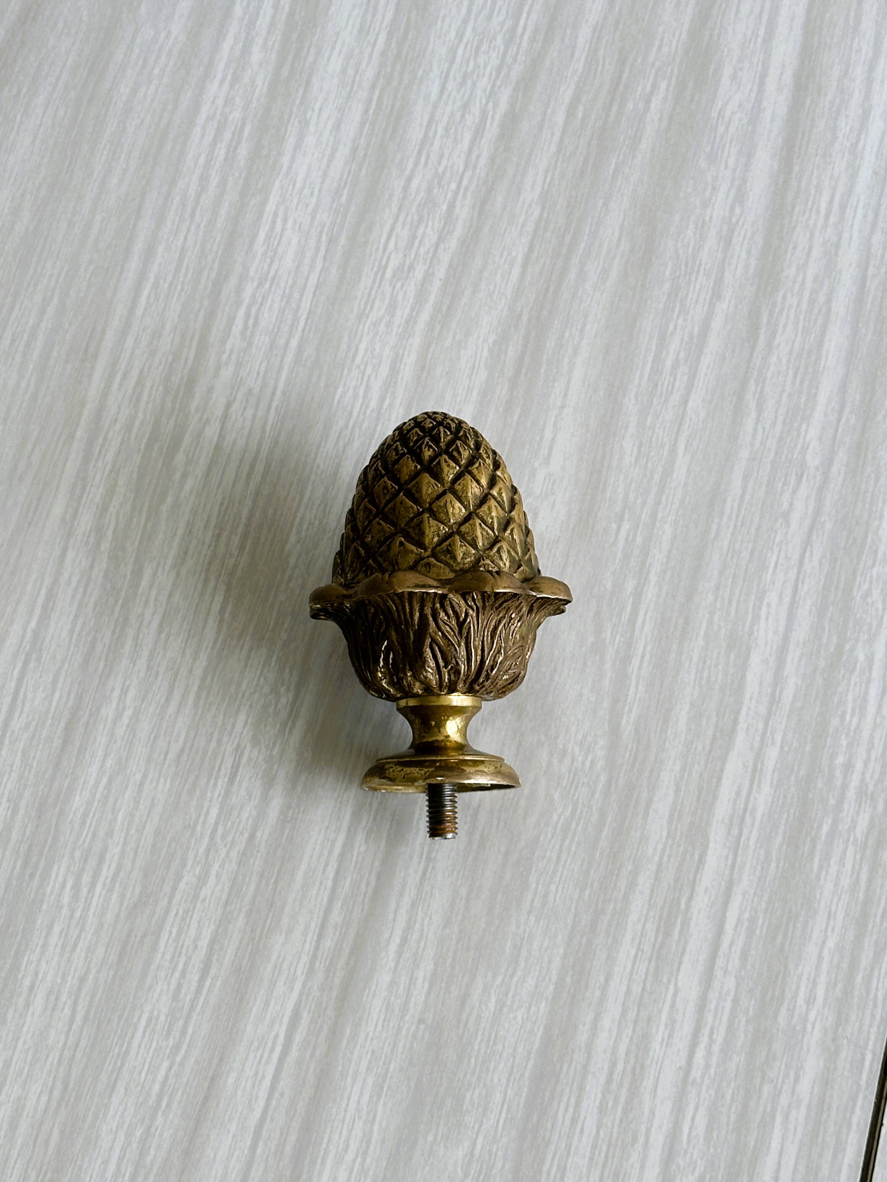 Vintage brass stair ball