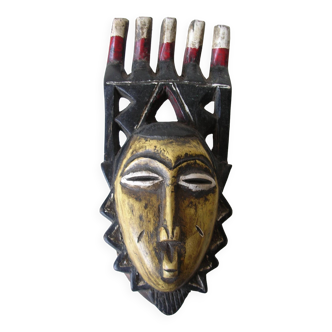 Ancien masque africain Yaouré Kokole Kwain Côte d'ivoire Art ethnique collection