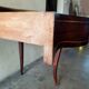 Fiddled middle table - louis xv style - marquetry and veneer wood