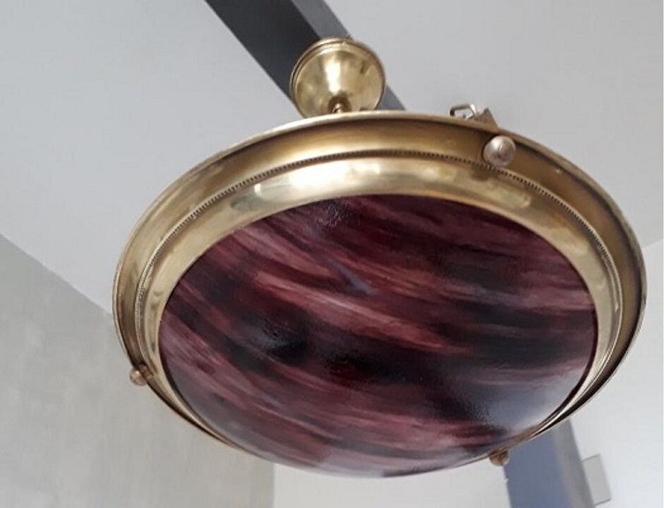 Old suspension glass bowl