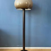 Vintage brown acrylic glass mushroom floor lamp