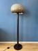Vintage brown acrylic glass mushroom floor lamp