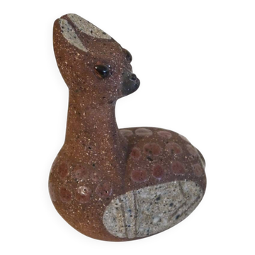 Biche en ceramique de Thomas Hellstrom 1960