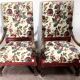 Pair of Renaissance style armchairs in solid walnut, 19th century