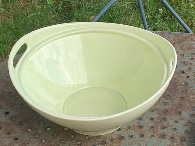 Soup tureen, Gien France, Princess model, in enamelled ceramic, vintage