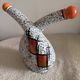Vintage Mid-Century Cruet Set - Ceramic Oil & Vinegar Dispenser, Valla