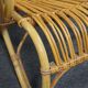 Fauteuil en rotin de conception hollandaise unique, 1950