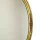 Hollywood Regency Golden Mirror Oval Deknudt Classic