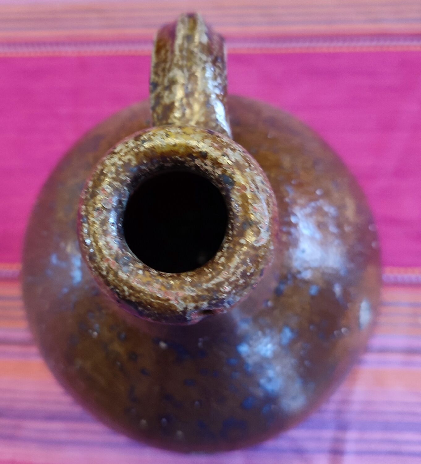 Ancient earthenware cruet.