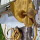 Pair of wall sconces in gilded brass 1970