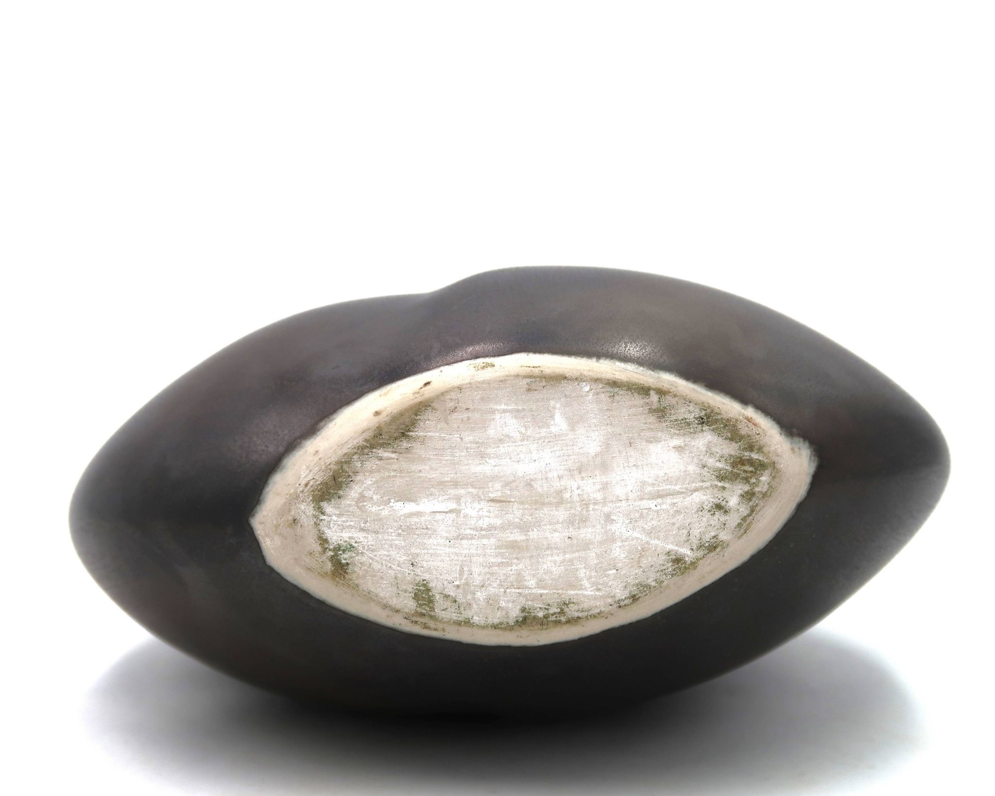 Vase noir en porcelaine de Jacqueline et Tim Orr, années 70