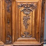 Louis XV style carved walnut chest of drawers