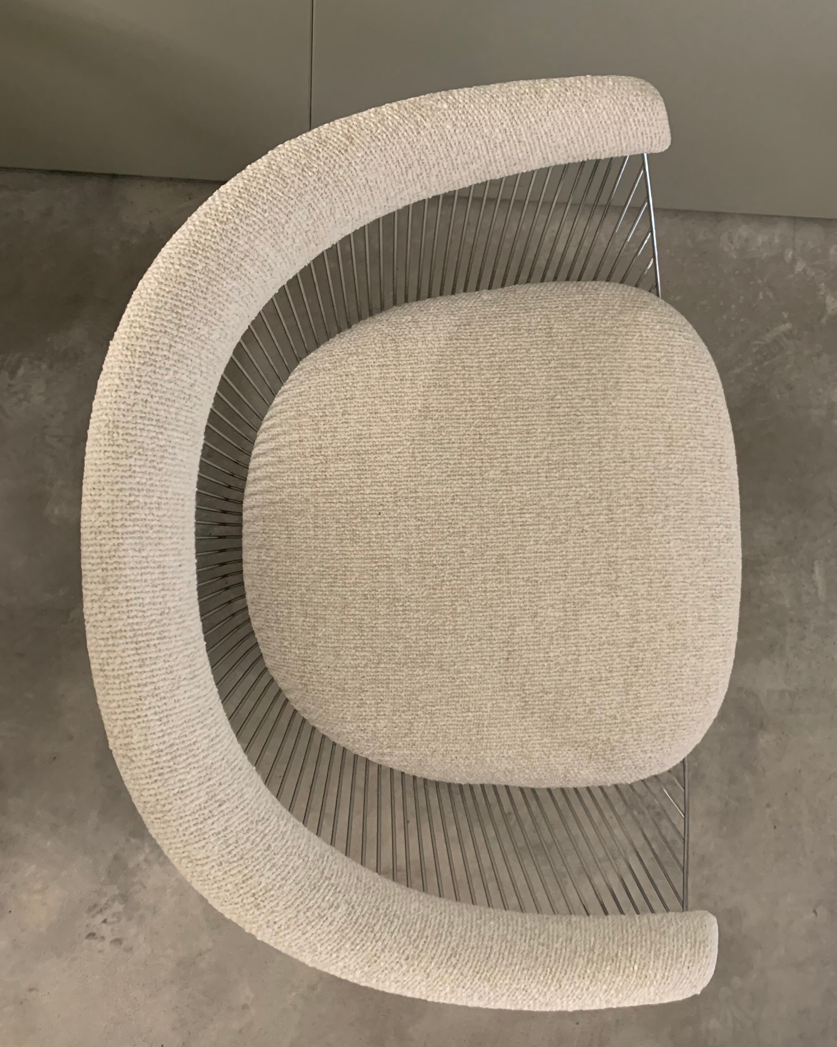 Chrome armchair Warren Platner Knoll