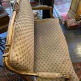 Louis XV style sofa gilded wood