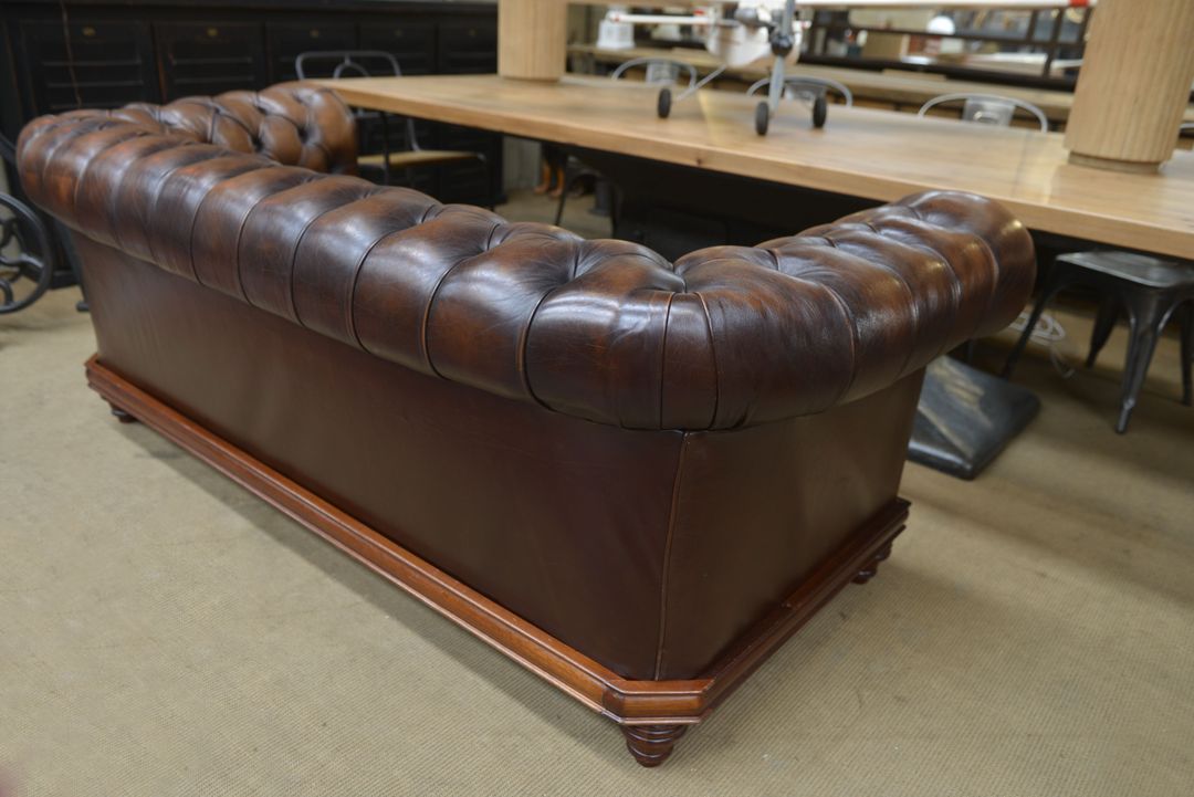 Chesterfield leather sofa