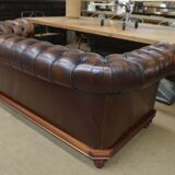Chesterfield leather sofa