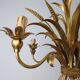 Italian Chandelier Pendant Lamp, Gilt Metal, 1970s