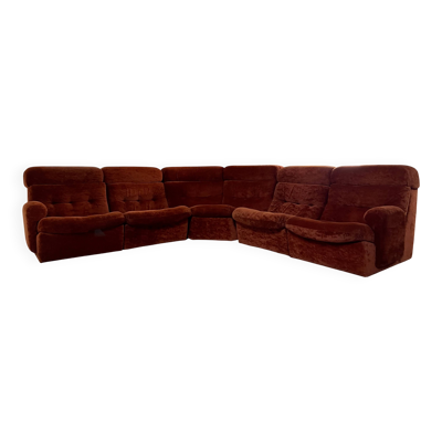 Canapé d’angle modulable Années 70