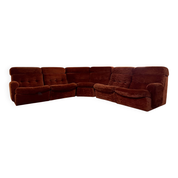 Canapé d’angle modulable Années 70