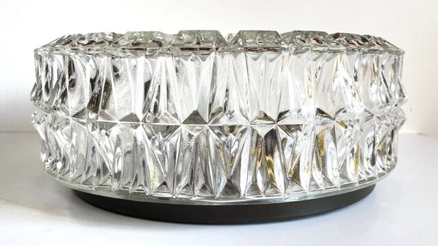 Semi-crystal ceiling lamp design german vintage