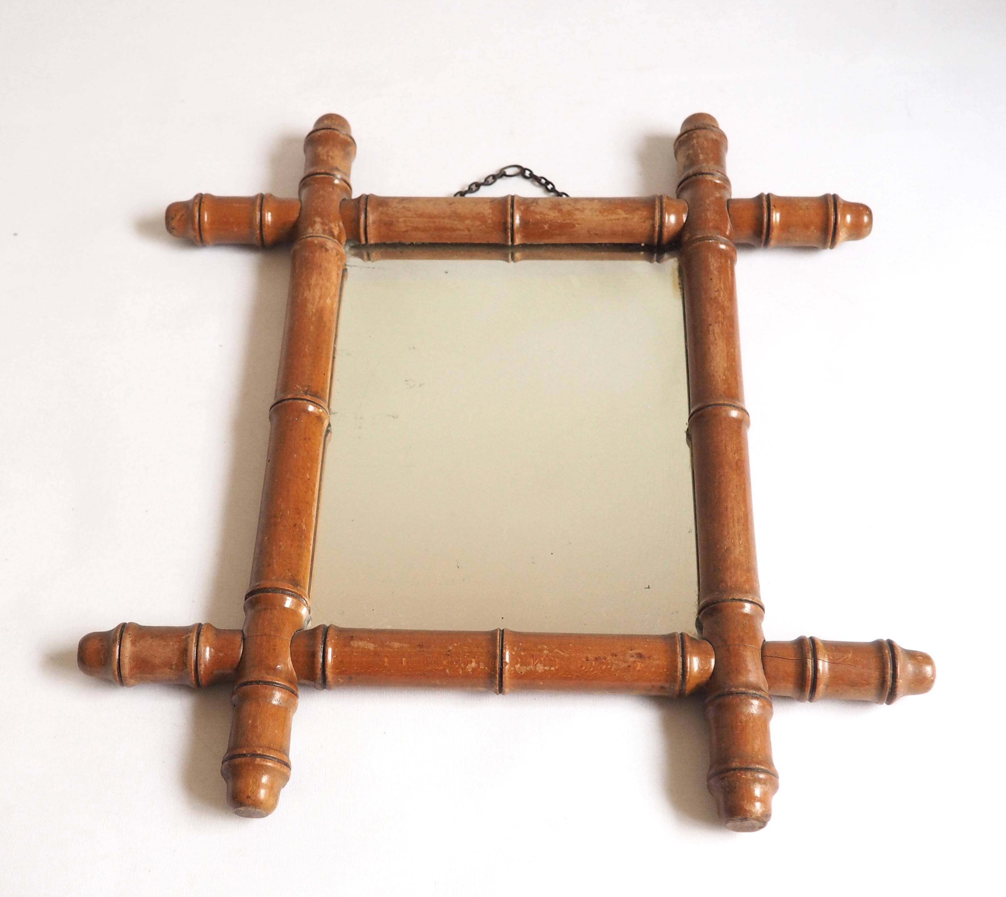 "Bamboo" chain mirror