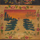 Coffre ancien peint en bois de pin – Chine, vers 1900