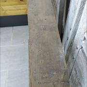 Meuble ancien de gare à casiers en bois