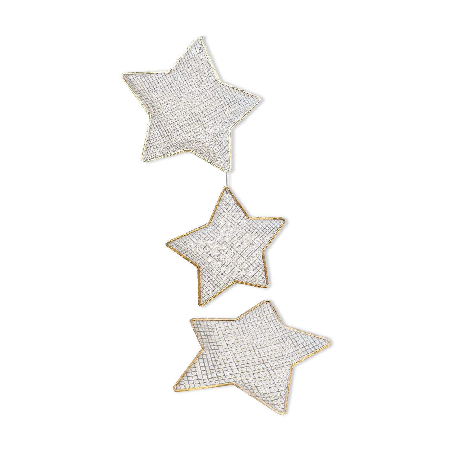 Lot de 3 Etoiles panières
