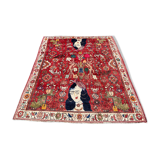 Gashgai nomadic / figurative carpet circa 1920