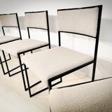 Ensemble de 6 chaises de salle à manger Willy style Rizzo